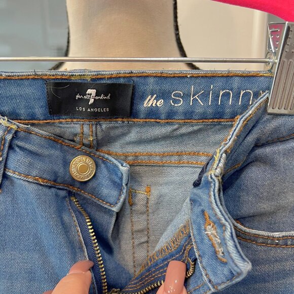 7 For all Mankind "The Skinny" Jeans Girls size 14 - Picture 3 of 7